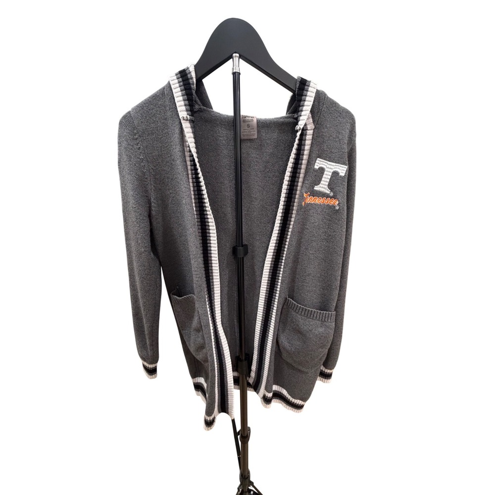 Gameday Couture Tennessee Volunteers Gray Hooded Cardigan Sweater Womens Small